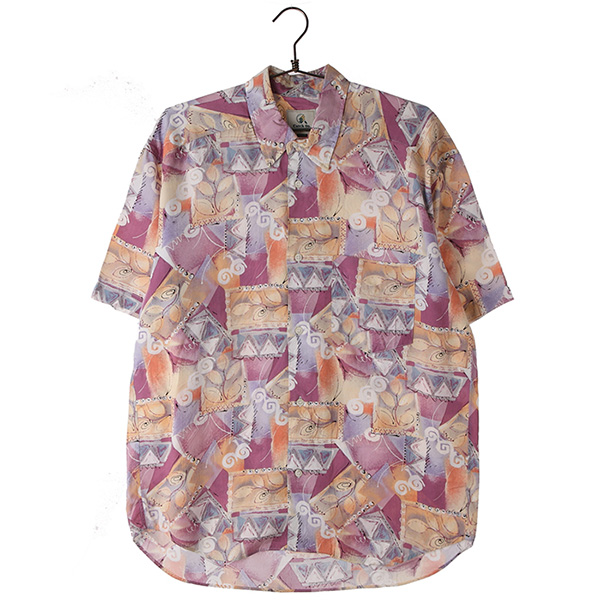 JPN 빈티지 패턴 셔츠 / UNISEX M 빈티지원