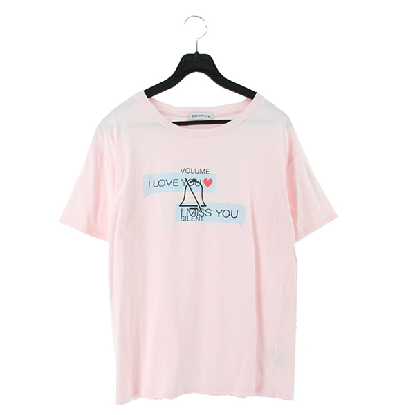 BROWNY 빈티지 티셔츠  / WOMEN F 빈티지원
