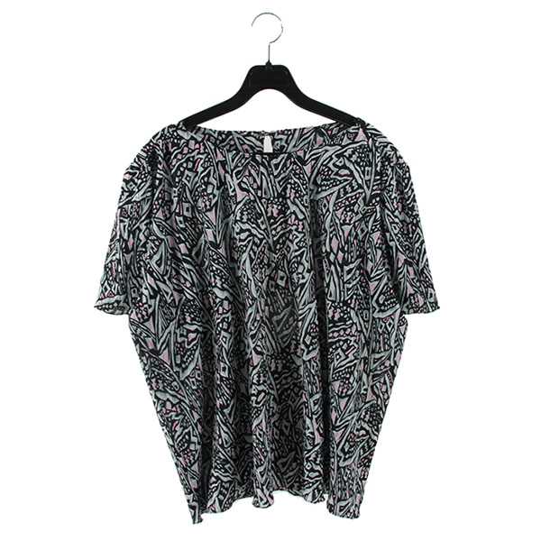 JPN 빈티지 패턴 티셔츠 / WOMEN F 빈티지원