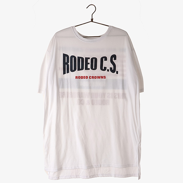 RODEO CROWNS 로데오 크라운 폴리 프린팅 하프 티셔츠 / UNISEX XL 빈티지원