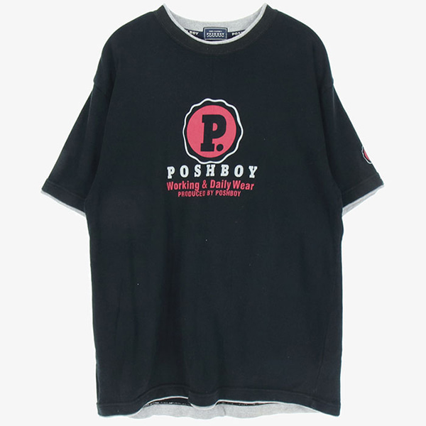 POSH BOY 포쉬보이 코튼 티셔츠 / UNISEX F 빈티지원