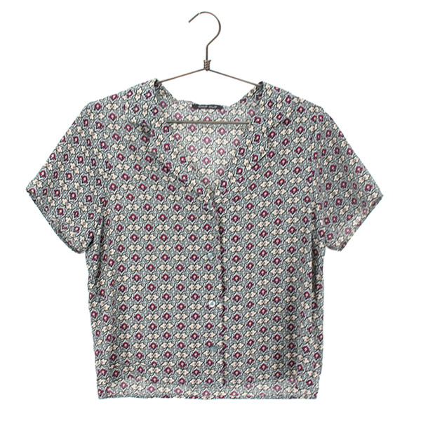 CHIP CLIP 빈티지 패턴 셔츠 / WOMEN F 빈티지원