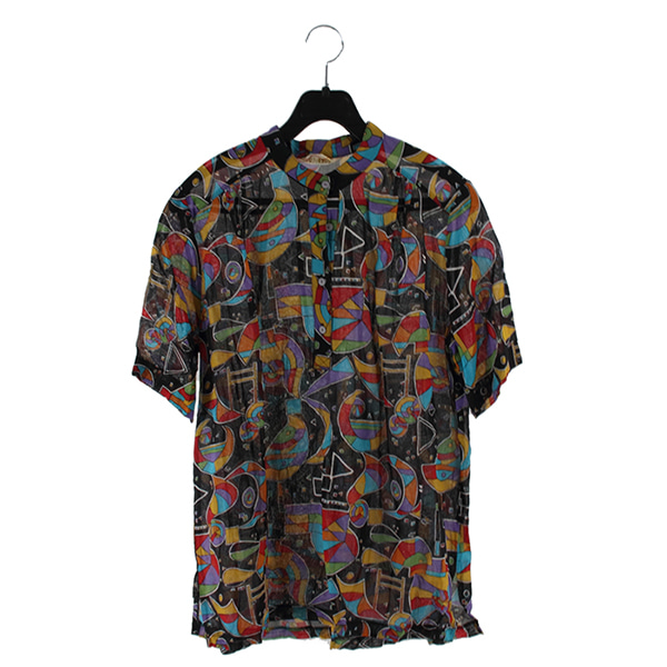 JPN 빈티지 패턴 셔츠 / WOMEN F 빈티지원